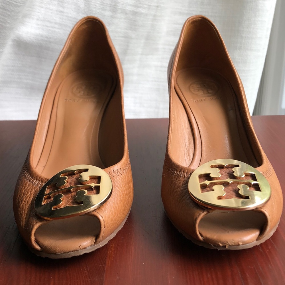 Tory Burch Sally Peep Toe Wedge